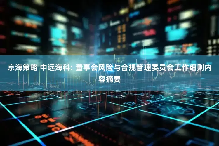 京海策略 中遠海科: 董事會風險與合規管理委員會工作細則內容摘要