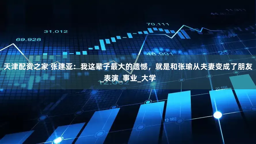 天津配資之家 張建亞：我這輩子最大的遺憾，就是和張瑜從夫妻變成了朋友_表演_事業_大學